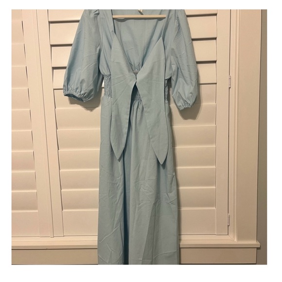 Commense Sky Blue Midi Dress - Picture 4 of 5